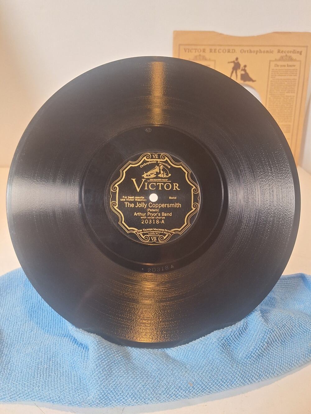 Victor 20318-A – The Jolly Coppersmith – Arthur Pryor’s Band 78 RPM- Excellent!